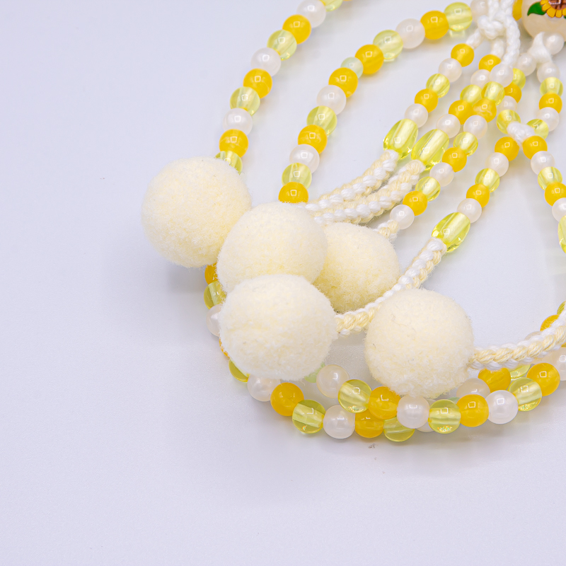 ひまわり 数珠 8寸（小・女性向け） プラスチック 綿房 創価学会念珠